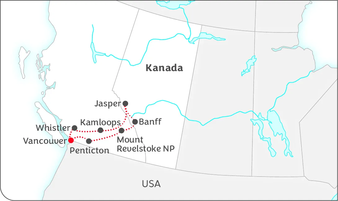 Mietwagenrundreise Das klassische Westkanada
