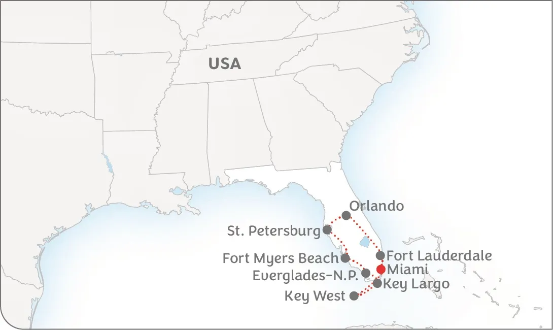 Mietwagenrundreise Florida Impresssionen