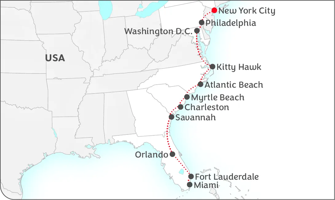 Mietwagenrundreise Metropolen & Meer - vom Norden in den Süden
