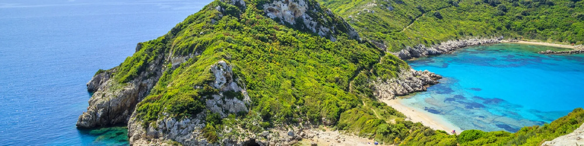 Zeit für Urlaubsgefühle auf Korfu background image